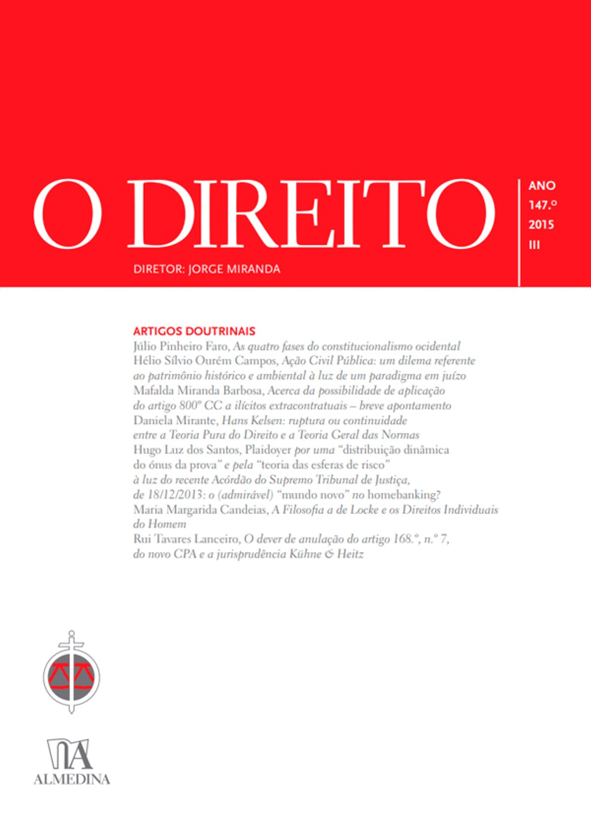 O DIREITO - ANO 147 (2015) - Nº III