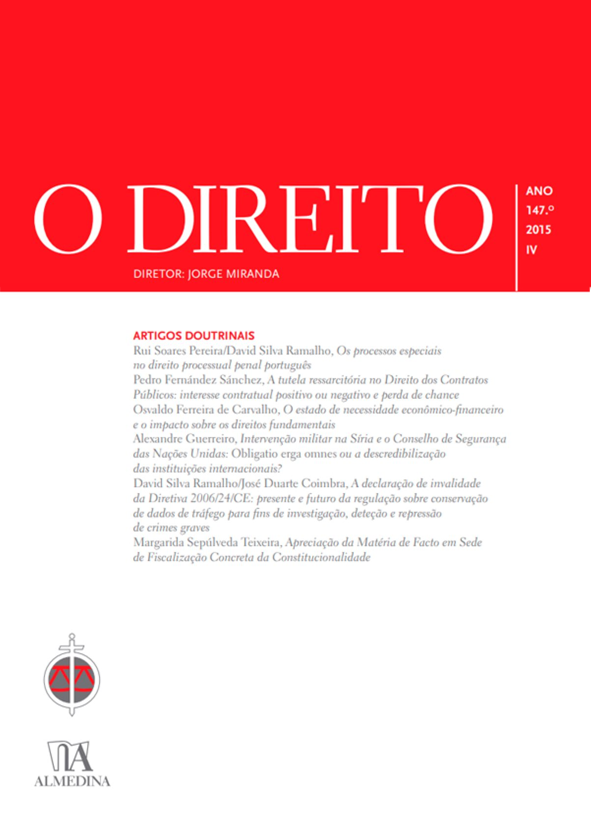 O DIREITO - ANO 147 (2015) - Nº IV