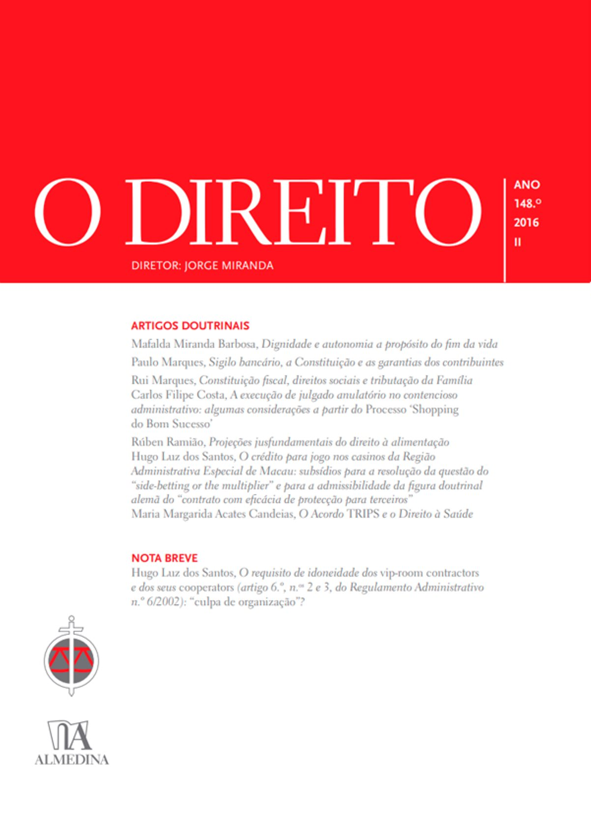 O DIREITO - ANO 148 (2016) - Nº II