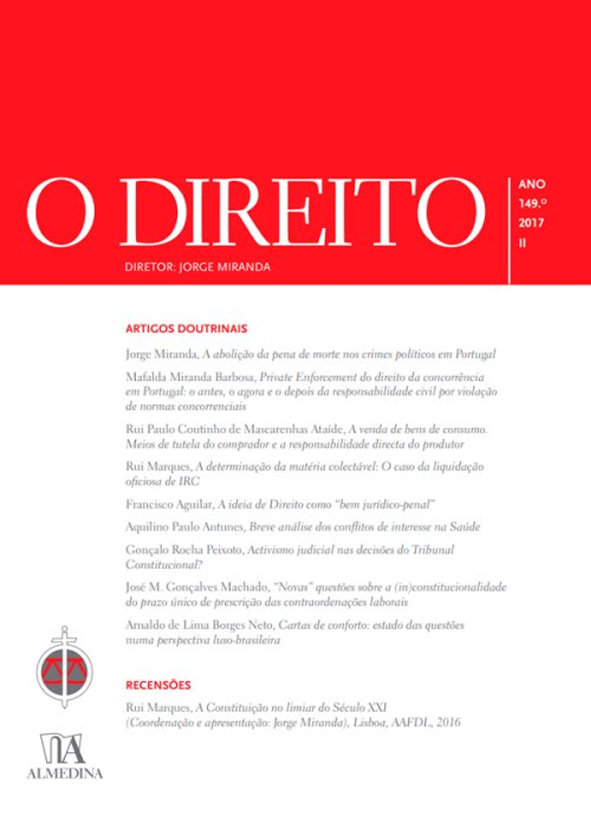 O DIREITO - ANO 149 (2017) - Nº II