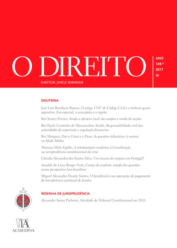O DIREITO - ANO 149 (2017) - Nº III