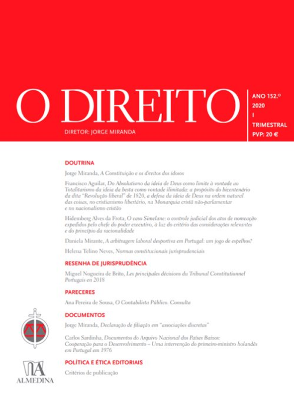 O DIREITO - ANO 152 (2020) - Nº I