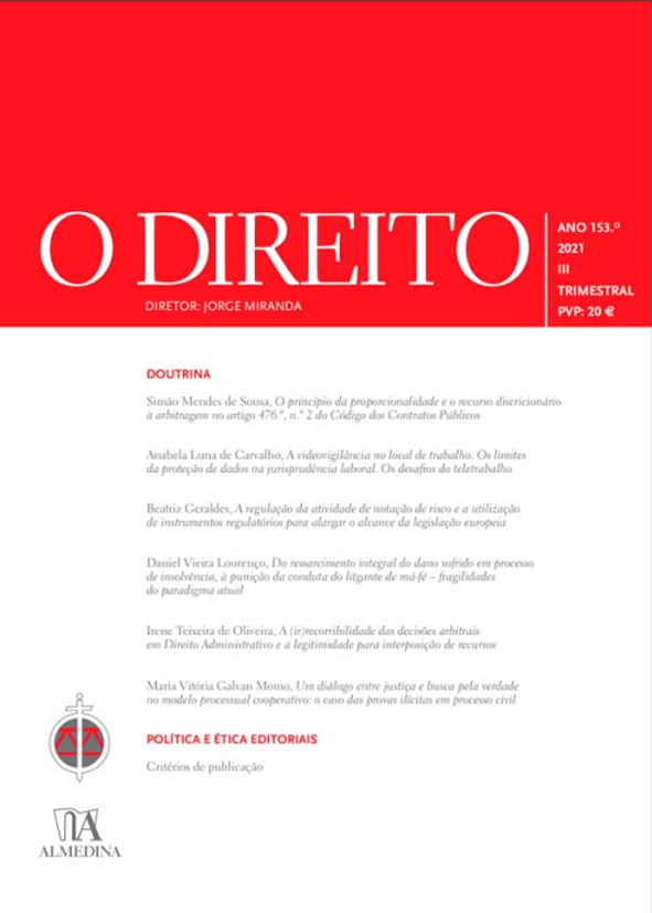 O DIREITO - ANO 153 (2021) - Nº III